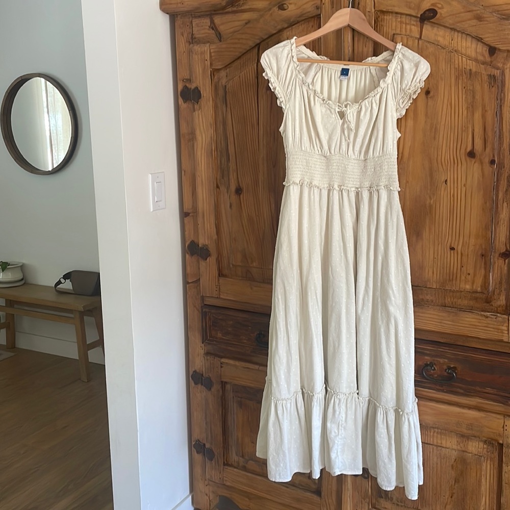 Cottagecore cream dress